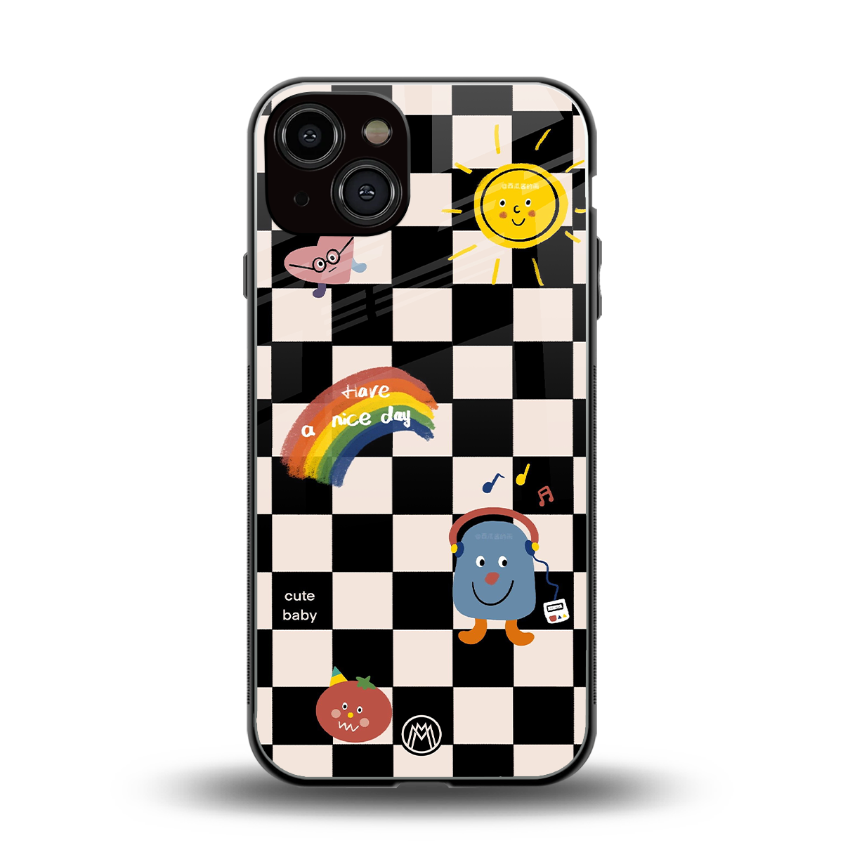 lunch break back phone cover | glass case for iphone 13