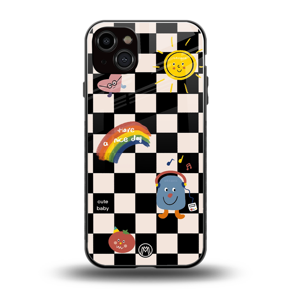 lunch break back phone cover | glass case for iphone 15 plus