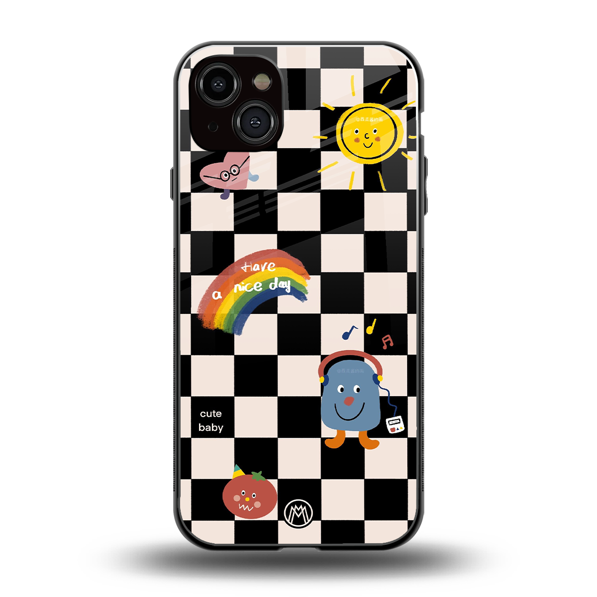 lunch break back phone cover | glass case for iphone 14 plus