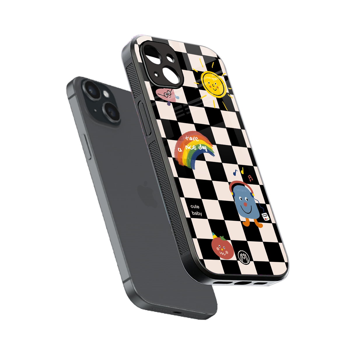 lunch break back phone cover | glass case for iphone 15 plus