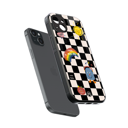 lunch break back phone cover | glass case for iphone 14 plus