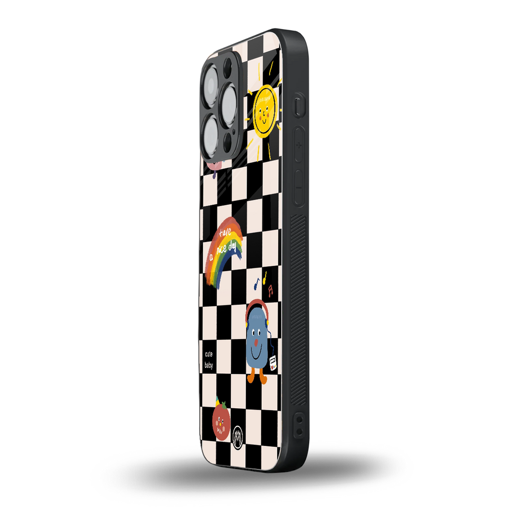 lunch break back phone cover | glass case for iphone 14 pro max