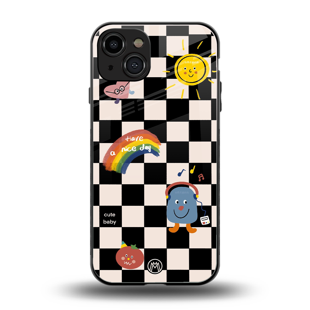 lunch break back phone cover | glass case for iphone 15