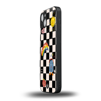 lunch break back phone cover | glass case for iphone 15