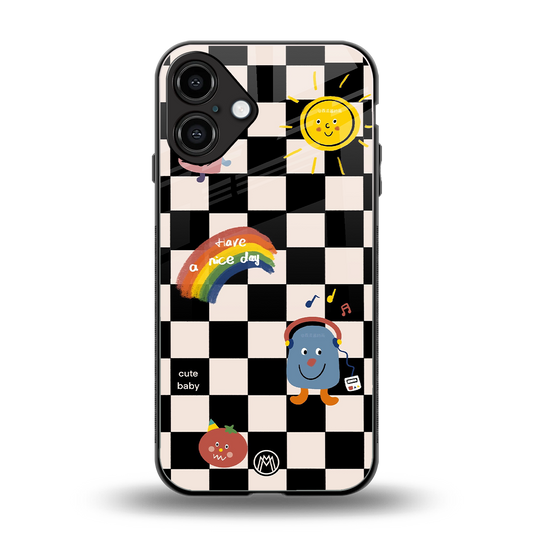 lunch break back phone cover | glass case for iphone 16 plus