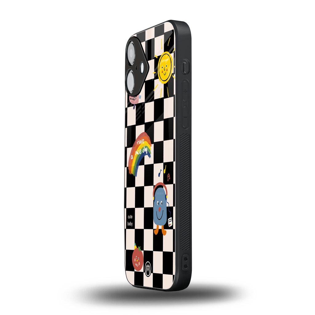 lunch break back phone cover | glass case for iphone 16 plus