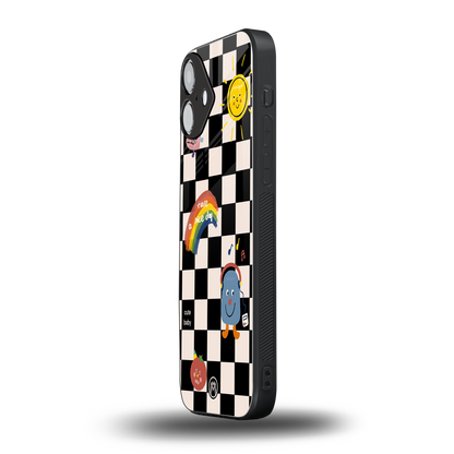 lunch break back phone cover | glass case for iphone 16 plus
