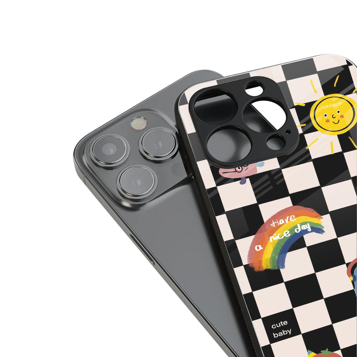 lunch break back phone cover | glass case for iphone 13 pro max