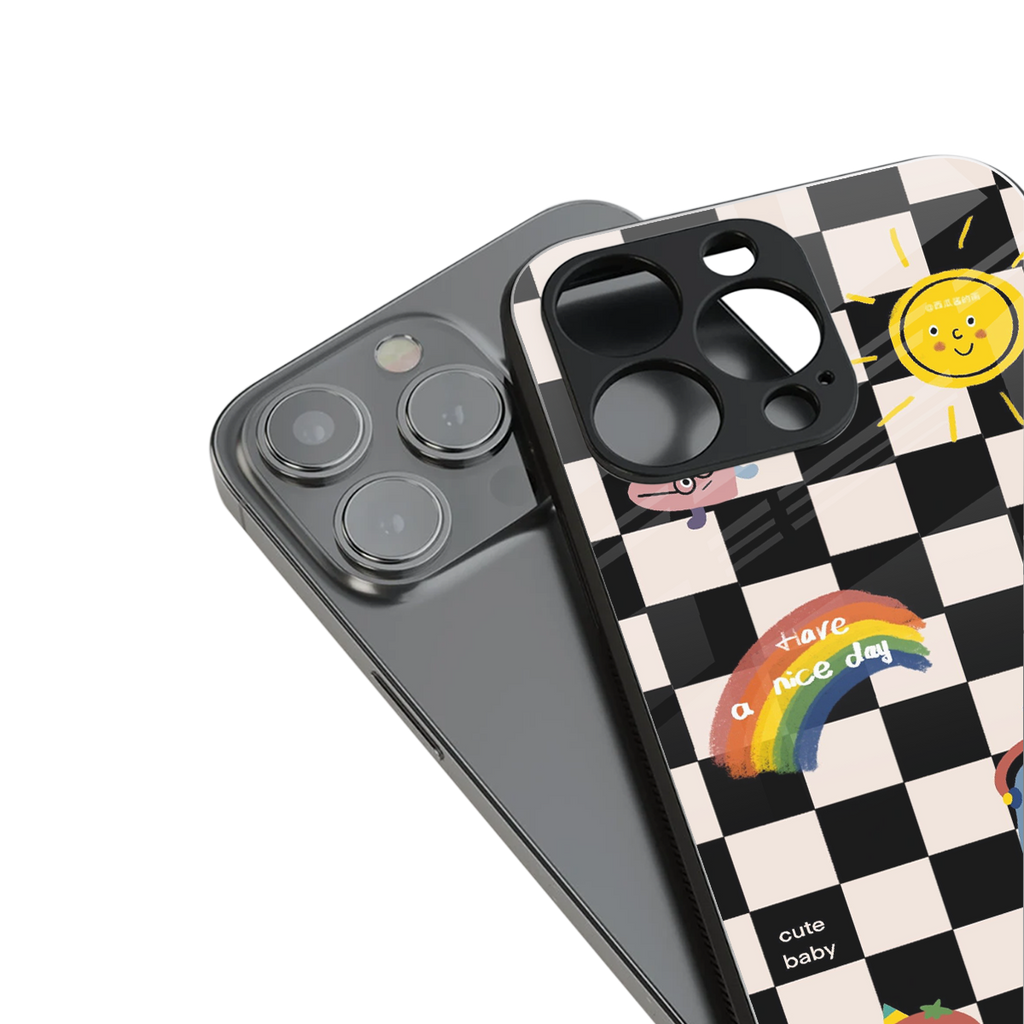 lunch break back phone cover | glass case for iphone 14 pro max