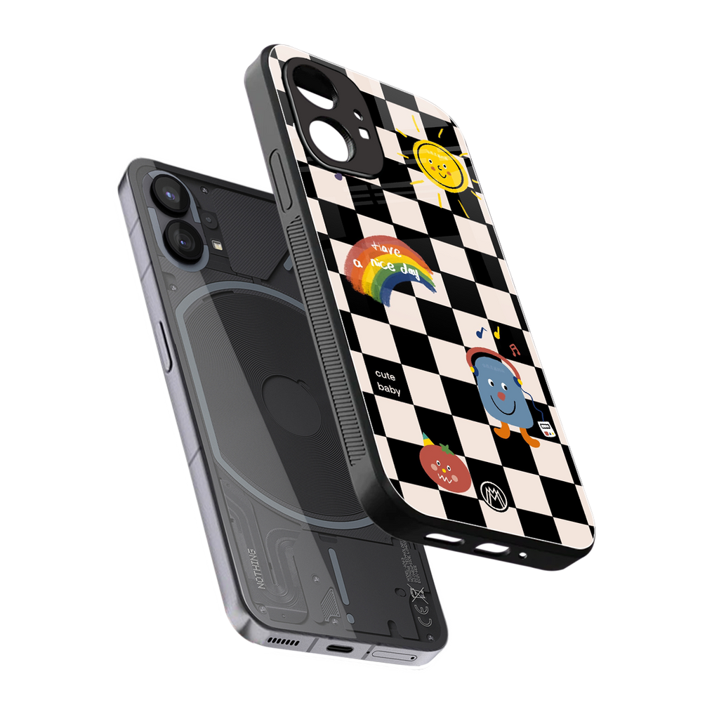 lunch break back phone cover | glass case for nothing phone 1