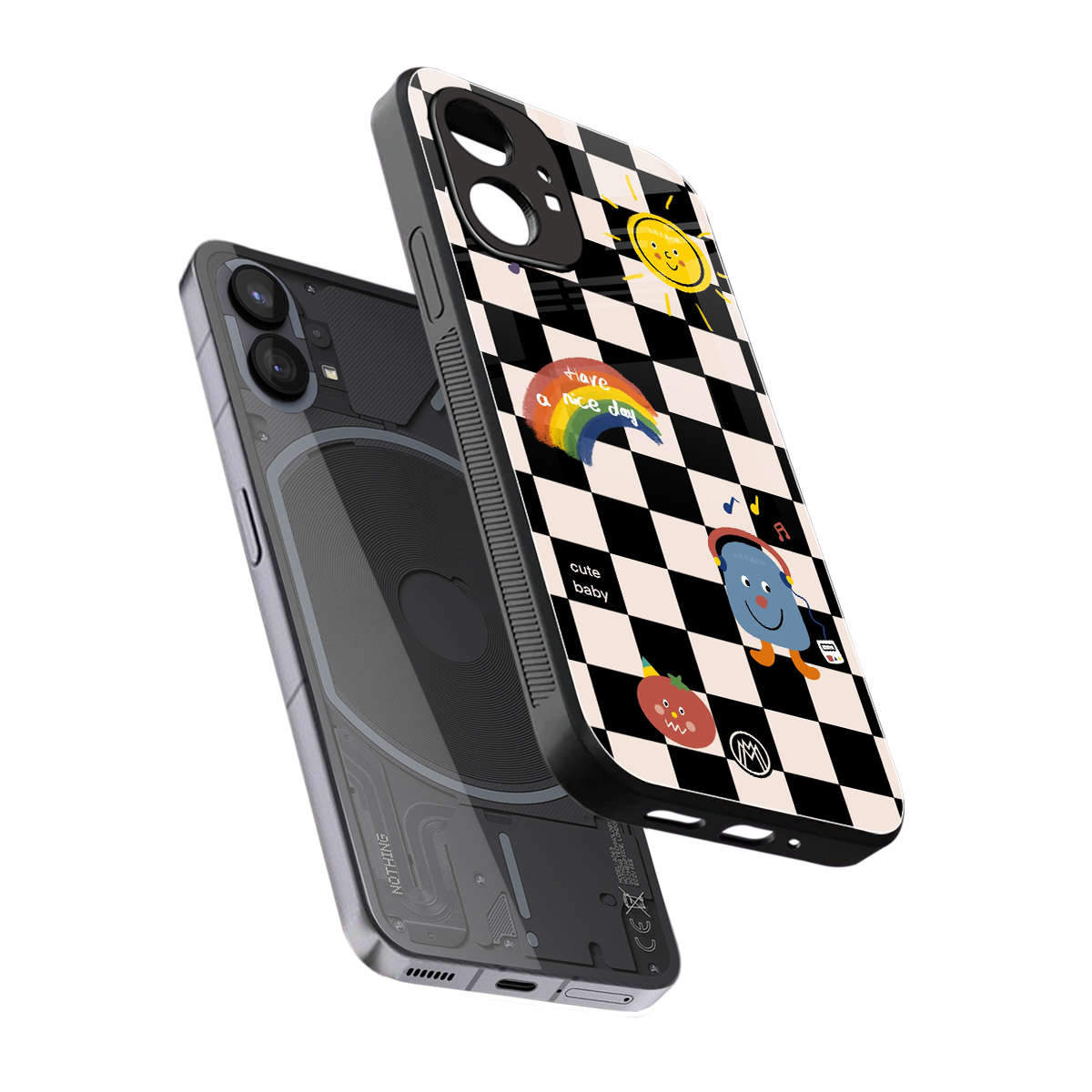 lunch break back phone cover | glass case for nothing phone 1