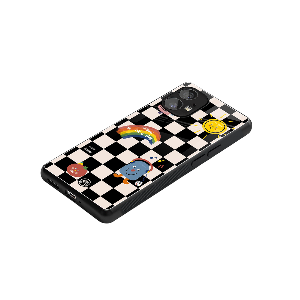 lunch break back phone cover | glass case for nothing phone 1