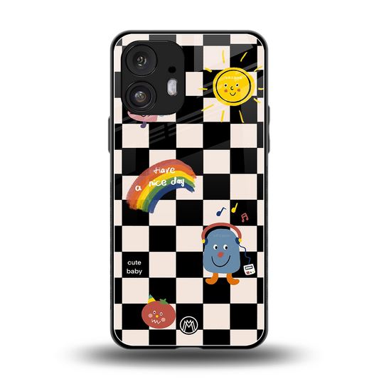 lunch break back phone cover | glass case for nothing phone 2