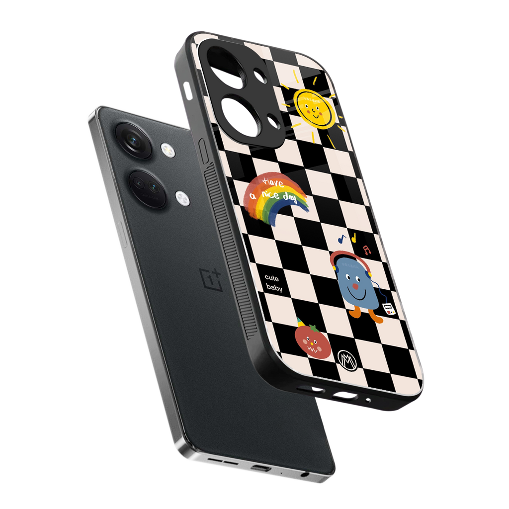 lunch break back phone cover | glass case for oneplus nord 3
