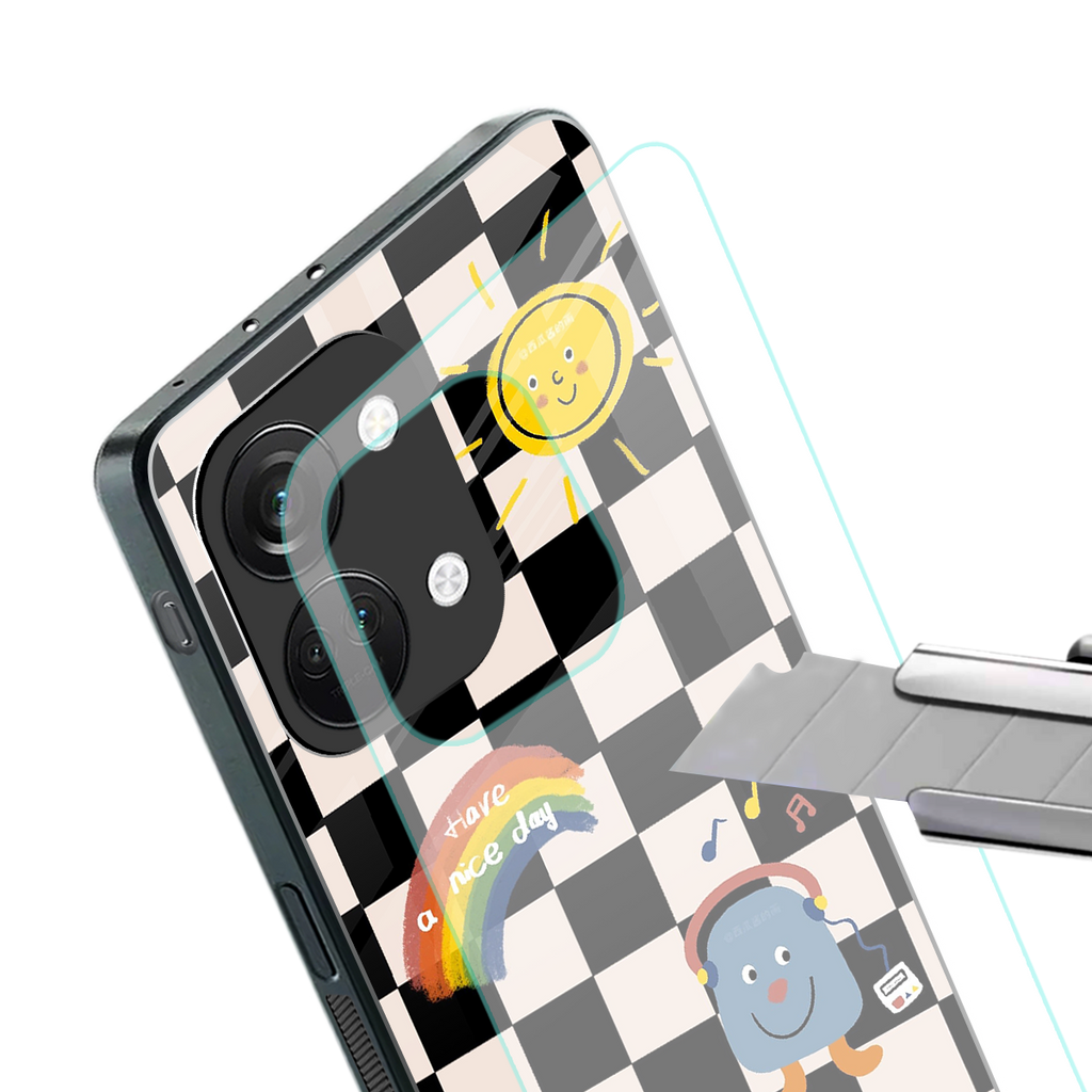 lunch break back phone cover | glass case for oneplus nord 3