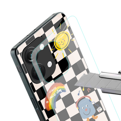 lunch break back phone cover | glass case for oneplus nord 3