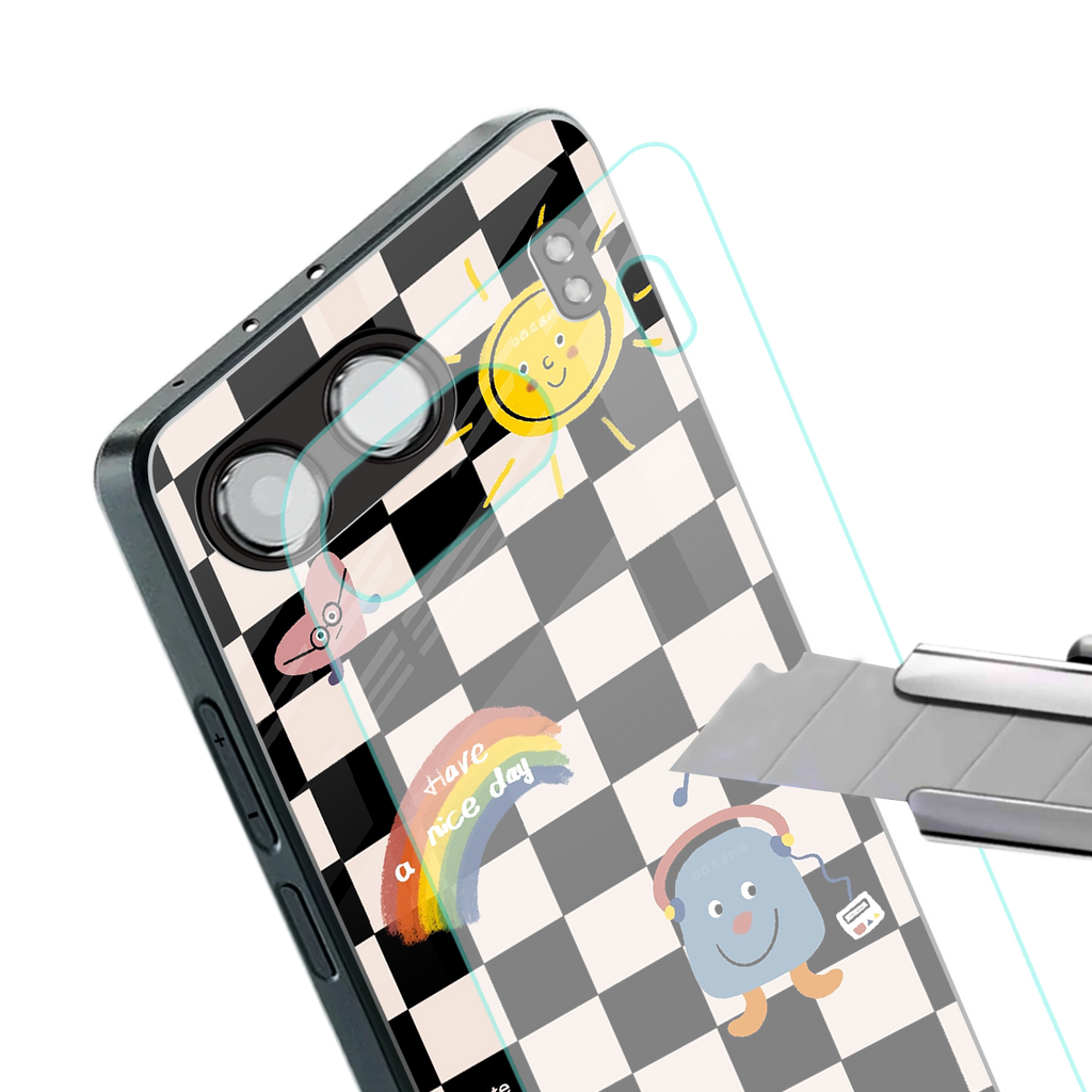 lunch break back phone cover | glass case for oneplus nord 4