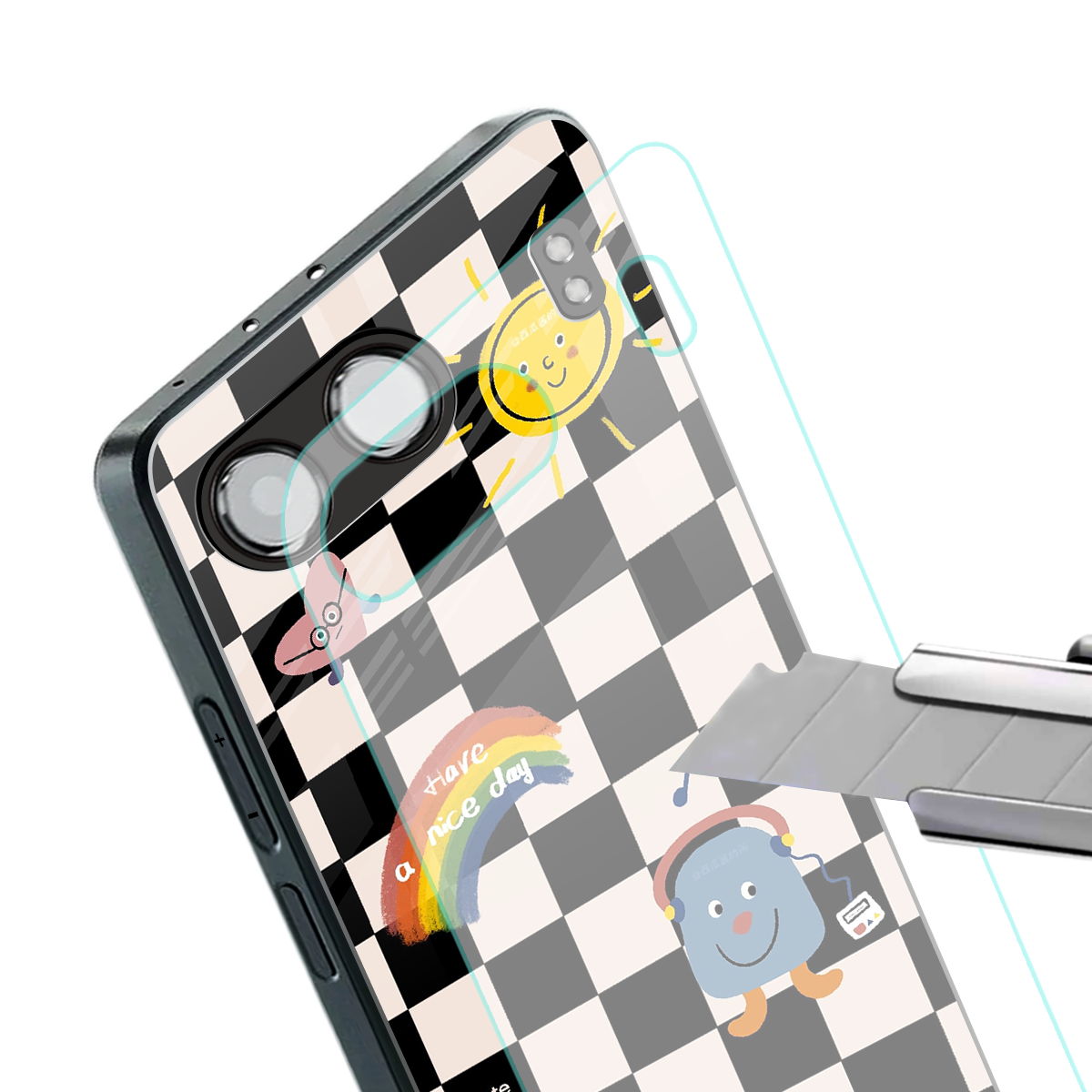 lunch break back phone cover | glass case for oneplus nord 4