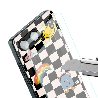 lunch break back phone cover | glass case for oneplus nord 4