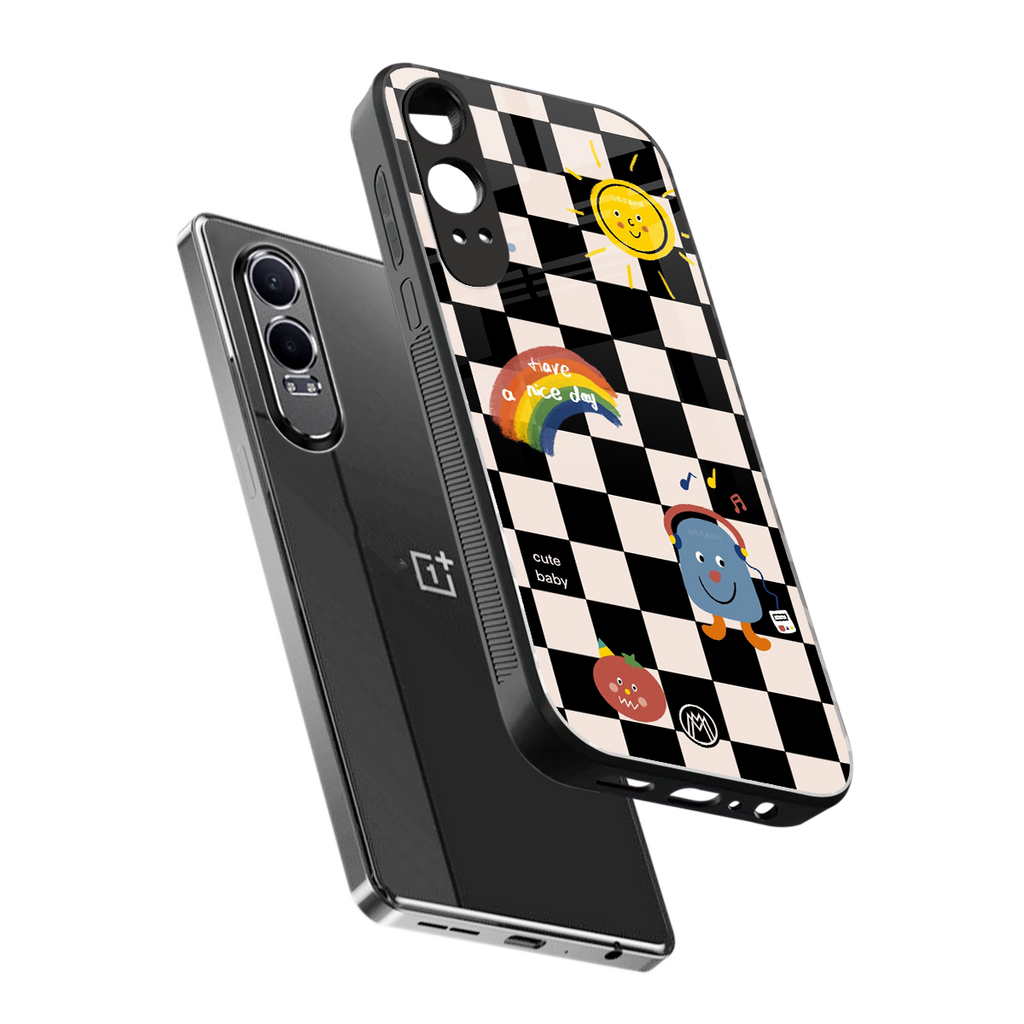 lunch break back phone cover | glass case for oneplus nord ce 4 lite