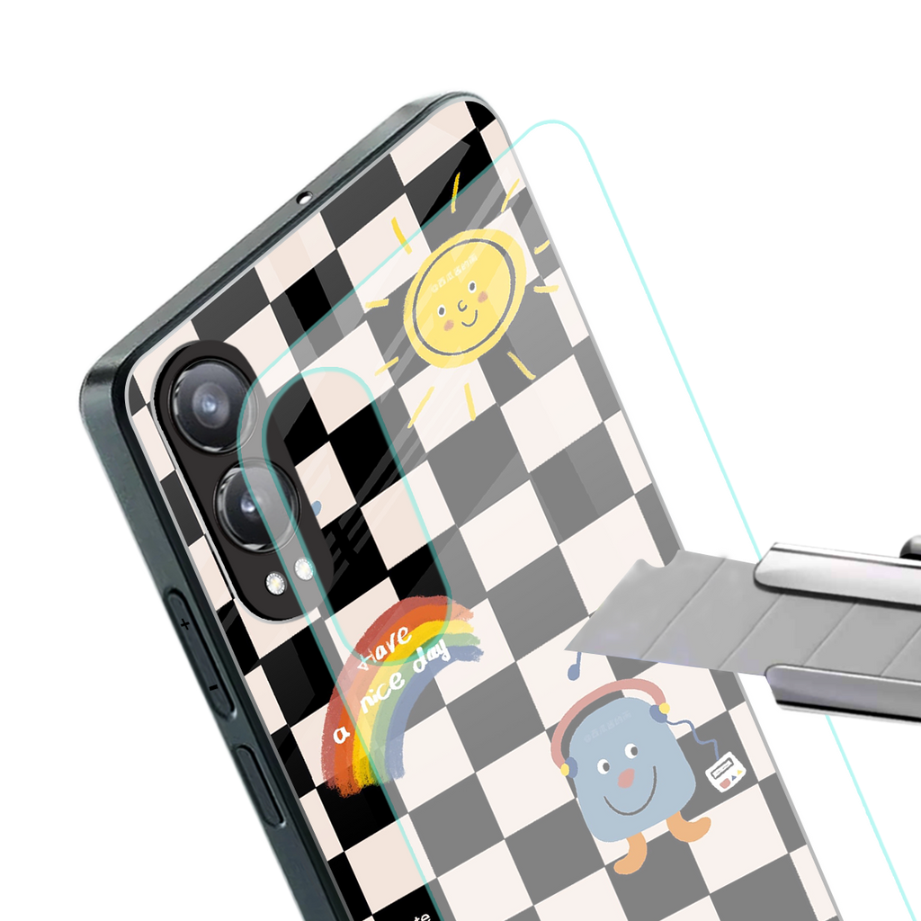 lunch break back phone cover | glass case for oneplus nord ce 4 lite