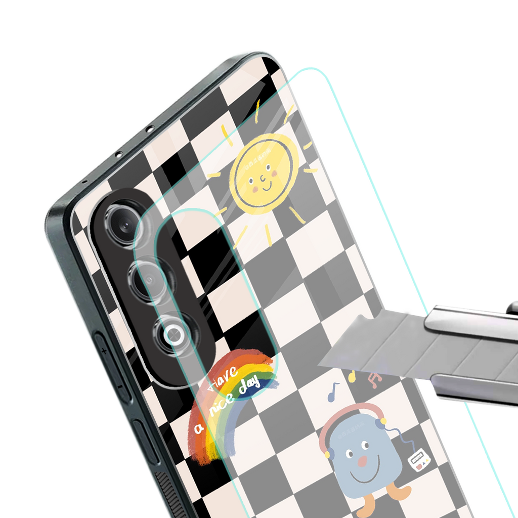 lunch break back phone cover | glass case for oneplus nord ce 4