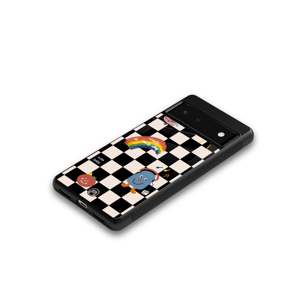 lunch break back phone cover | glass case for google pixel 6