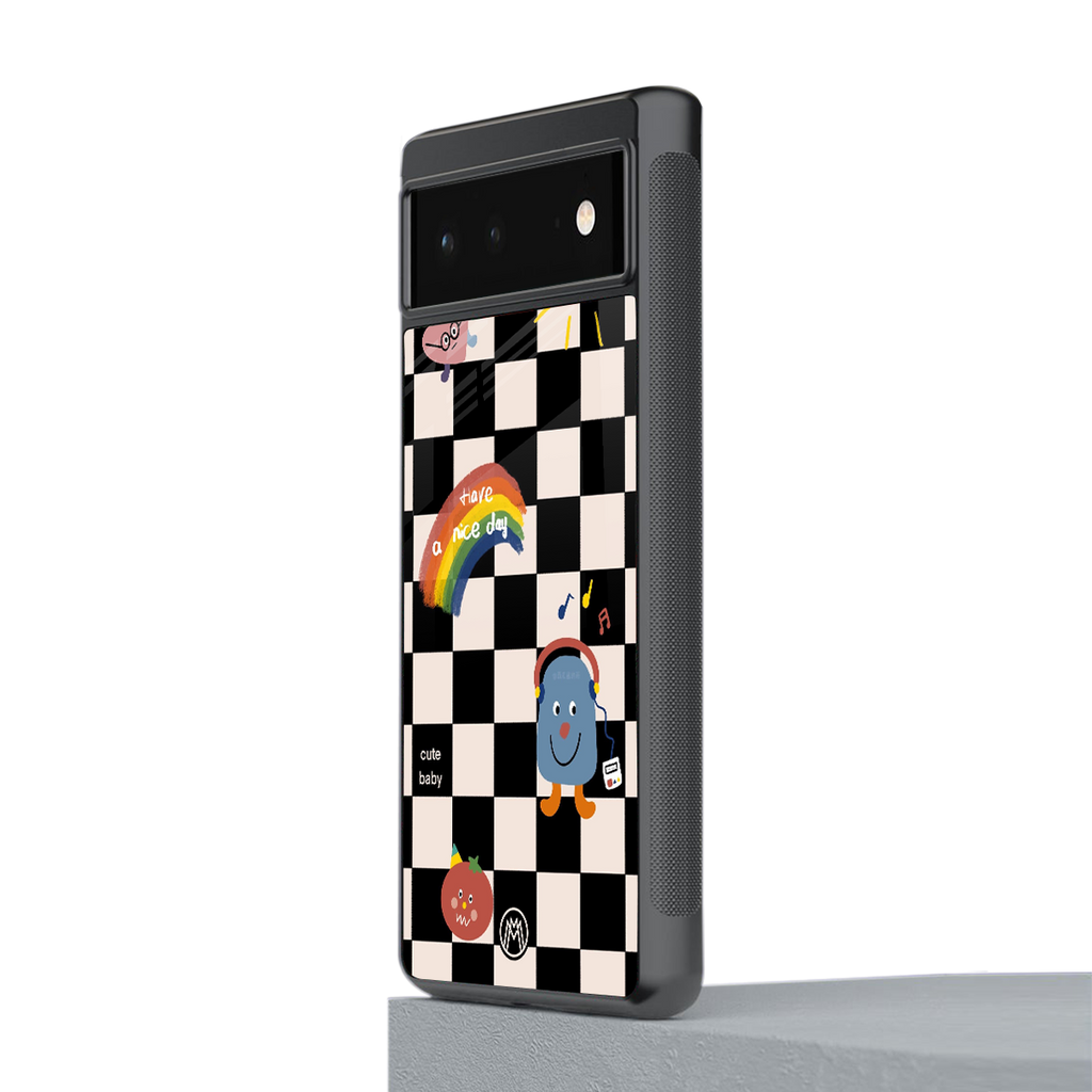 lunch break back phone cover | glass case for google pixel 6