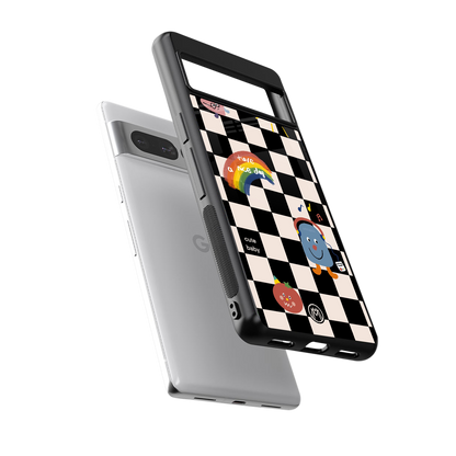 lunch break back phone cover | glass case for google pixel 7 pro