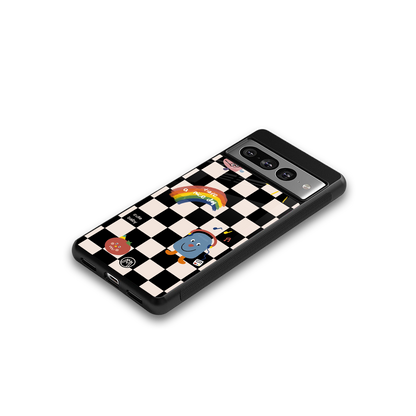 lunch break back phone cover | glass case for google pixel 7 pro
