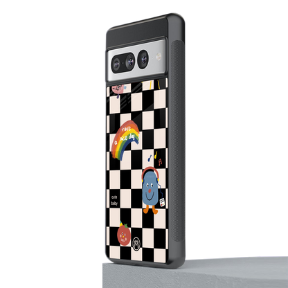 lunch break back phone cover | glass case for google pixel 7 pro