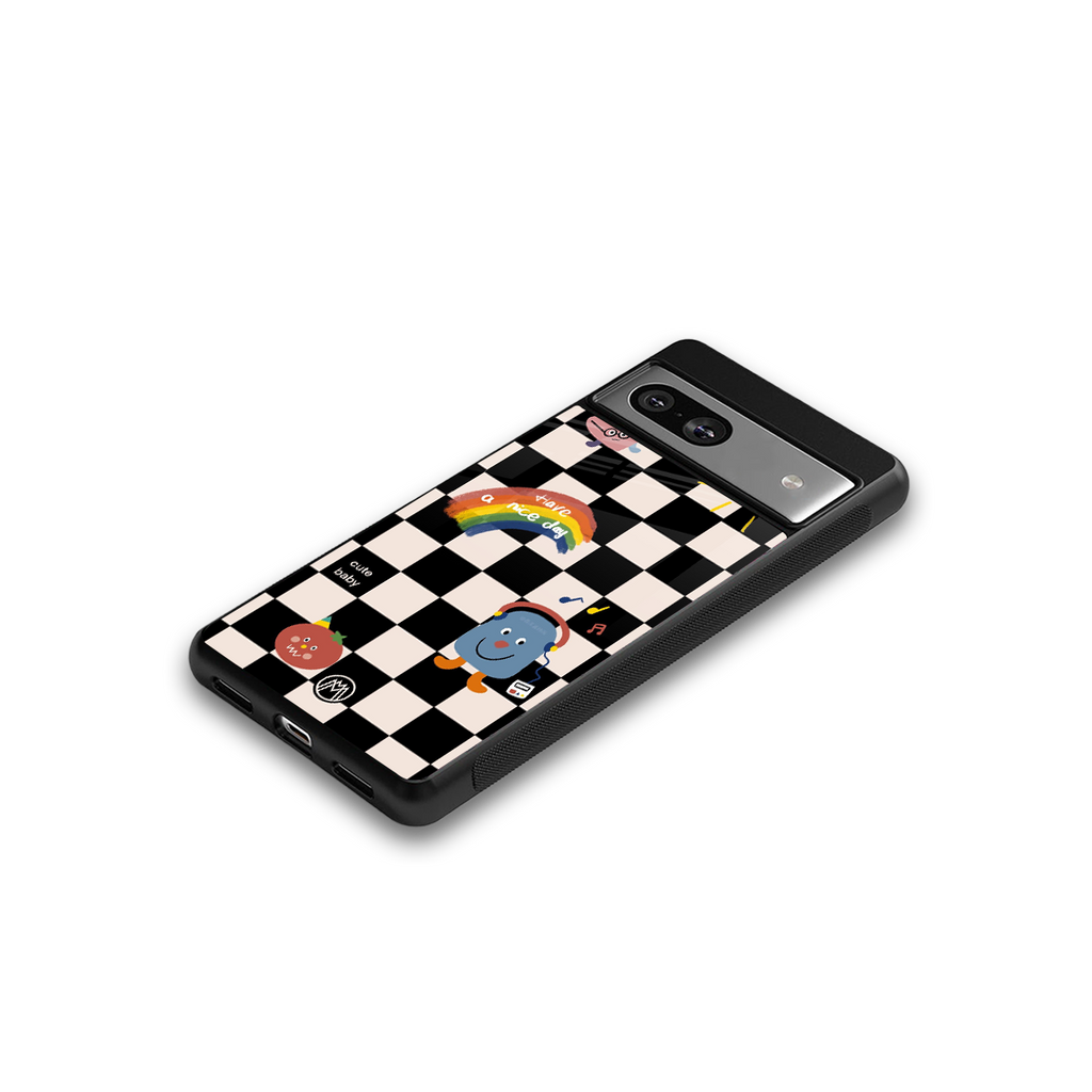 lunch break back phone cover | glass case for Google Pixel 7