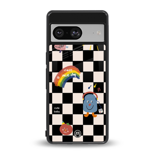lunch break back phone cover | glass case for Google Pixel 8