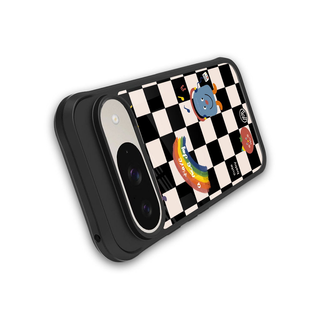 lunch break back phone cover | glass case for google pixel 9