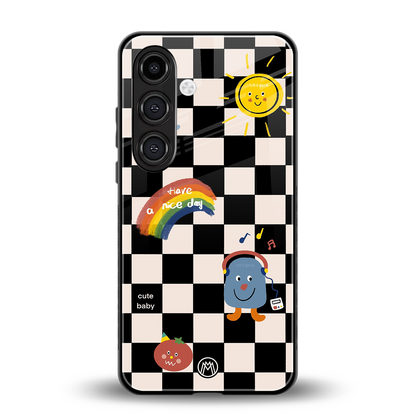 lunch break back phone cover | glass case for samsung galaxy s24 fe