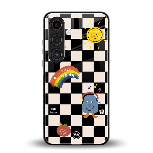 lunch break back phone cover | glass case for samsung galaxy s24 fe