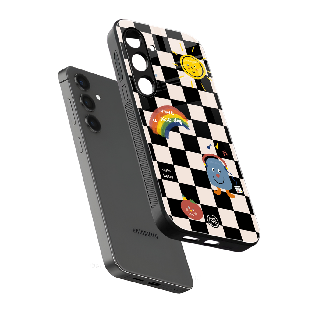 lunch break back phone cover | glass case for samsung galaxy s24 fe