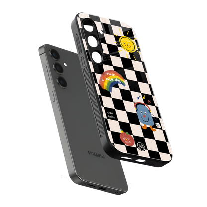 lunch break back phone cover | glass case for samsung galaxy s24 fe
