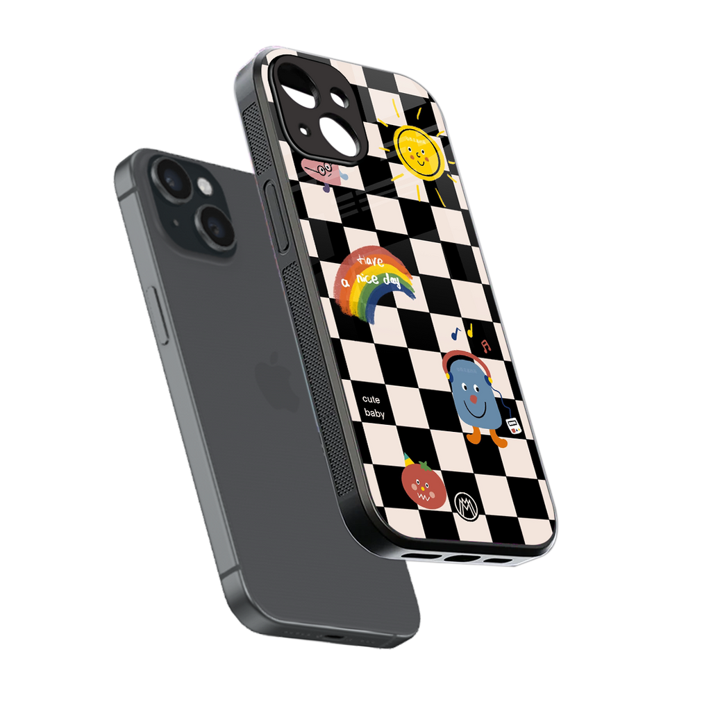 lunch break back phone cover | glass case for iphone 15