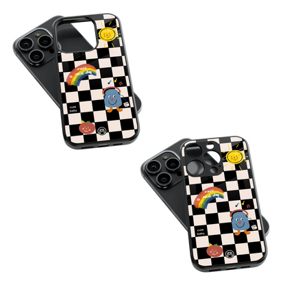 Trendy Glass Back Mobile Case for iPhone, Samsung, Redmi, OnePlus, Google Pixel, Motorola