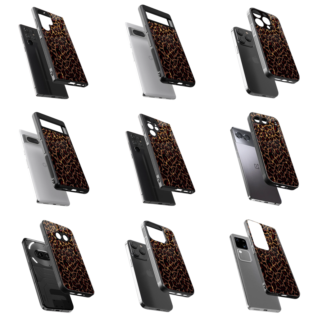 Durable Glass Back Mobile Case for iPhone, Samsung, OnePlus, Google Pixel, Redmi, Vivo, Oppo