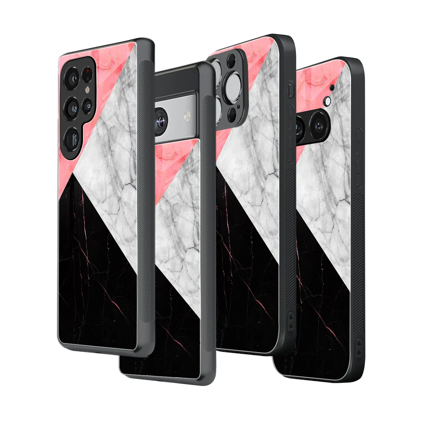 Stylish Glass Back Case for All Smartphones iPhone, Samsung, OnePlus, Pixel, Redmi, Oppo, Vivo, Motorola