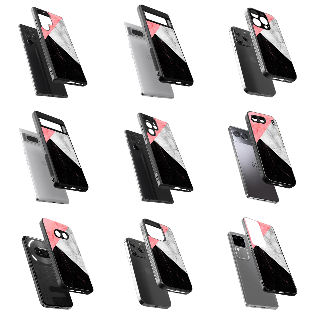 Durable Glass Back Mobile Case for iPhone, Samsung, OnePlus, Google Pixel, Redmi, Vivo, Oppo