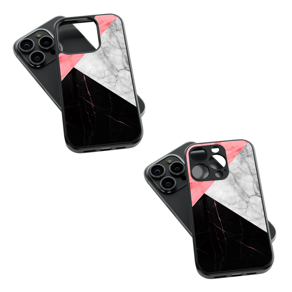 Trendy Glass Back Mobile Case for iPhone, Samsung, Redmi, OnePlus, Google Pixel, Motorola