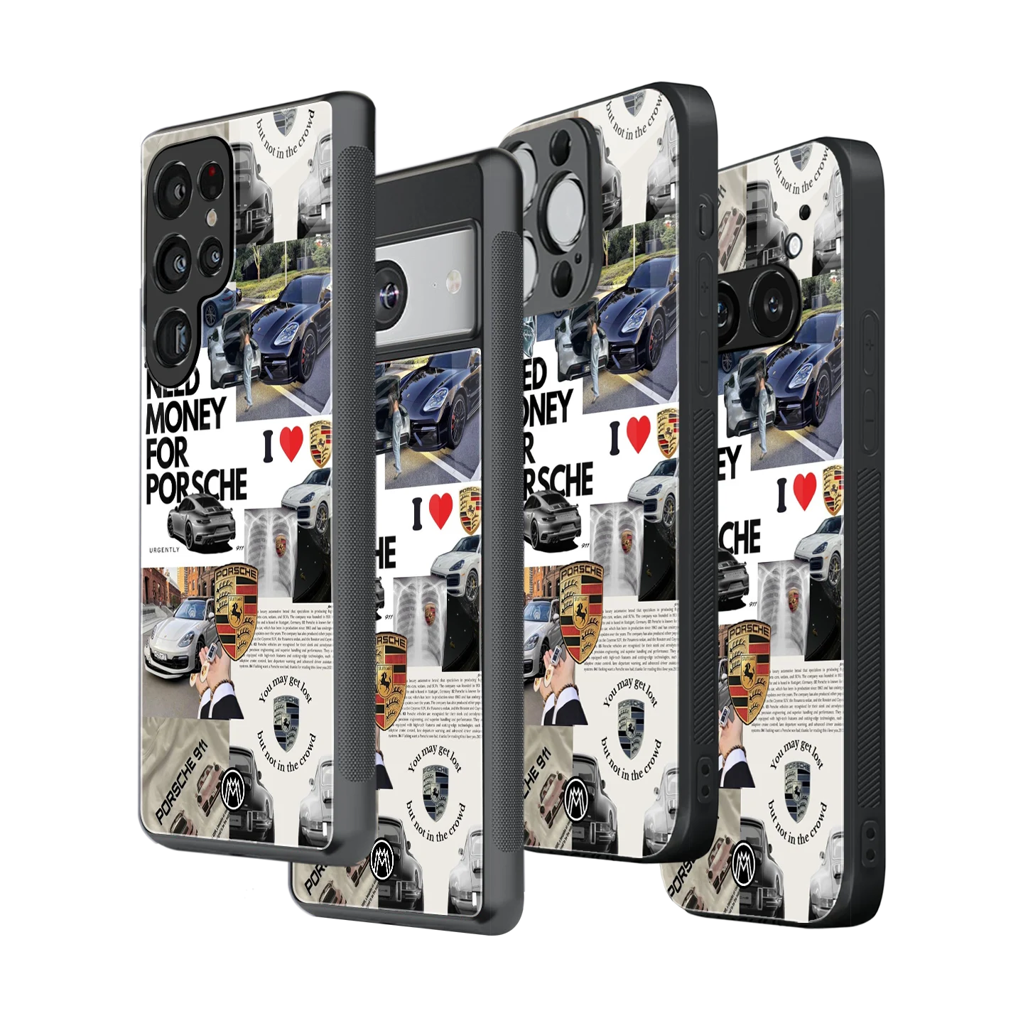 Stylish Glass Back Case for All Smartphones – iPhone, Samsung, OnePlus, Pixel, Redmi, Oppo, Vivo, Motorola