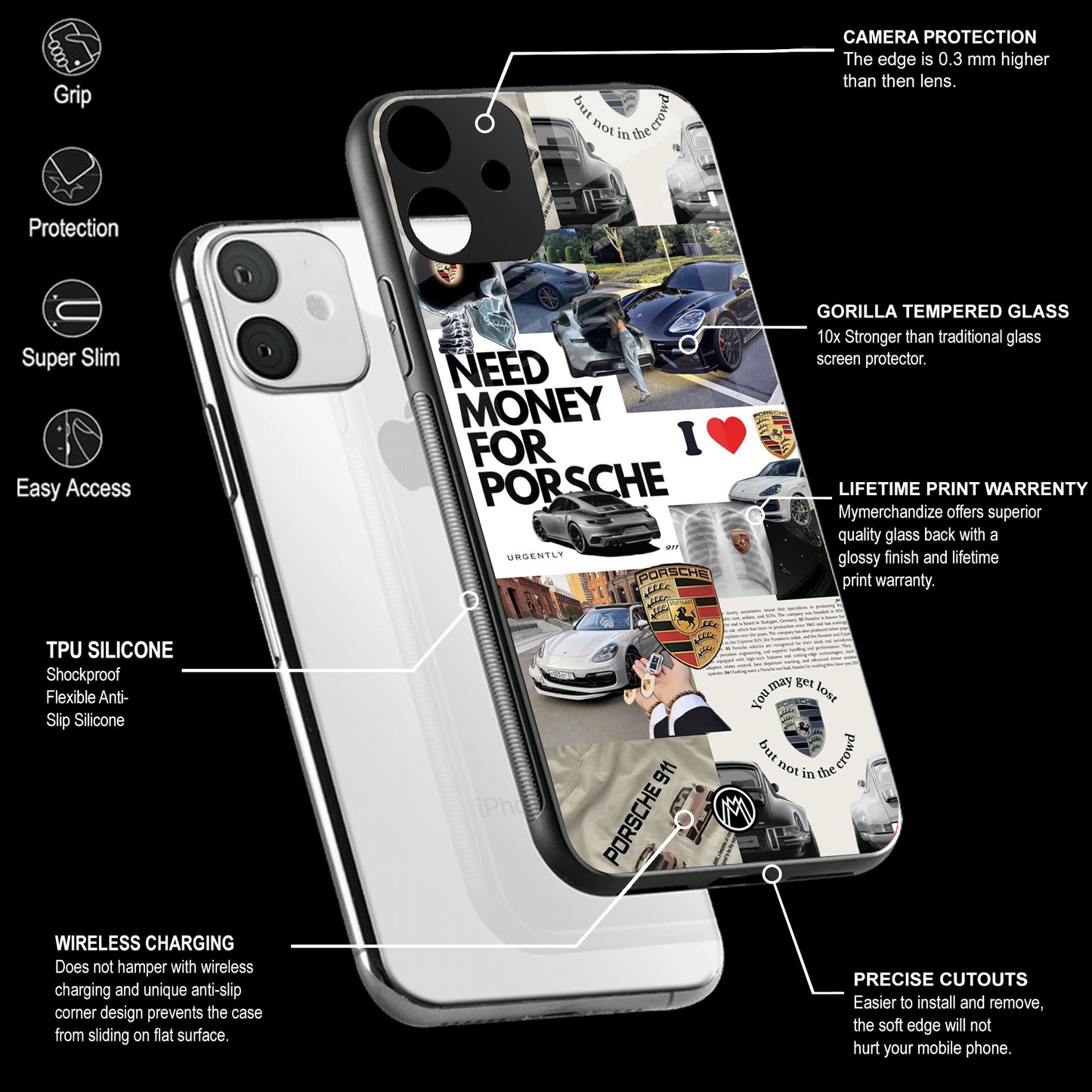 Mobile Phone Cover | Glass Back Case