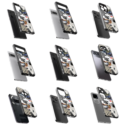 Durable Glass Back Mobile Case for iPhone, Samsung, OnePlus, Google Pixel, Redmi, Vivo, Oppo