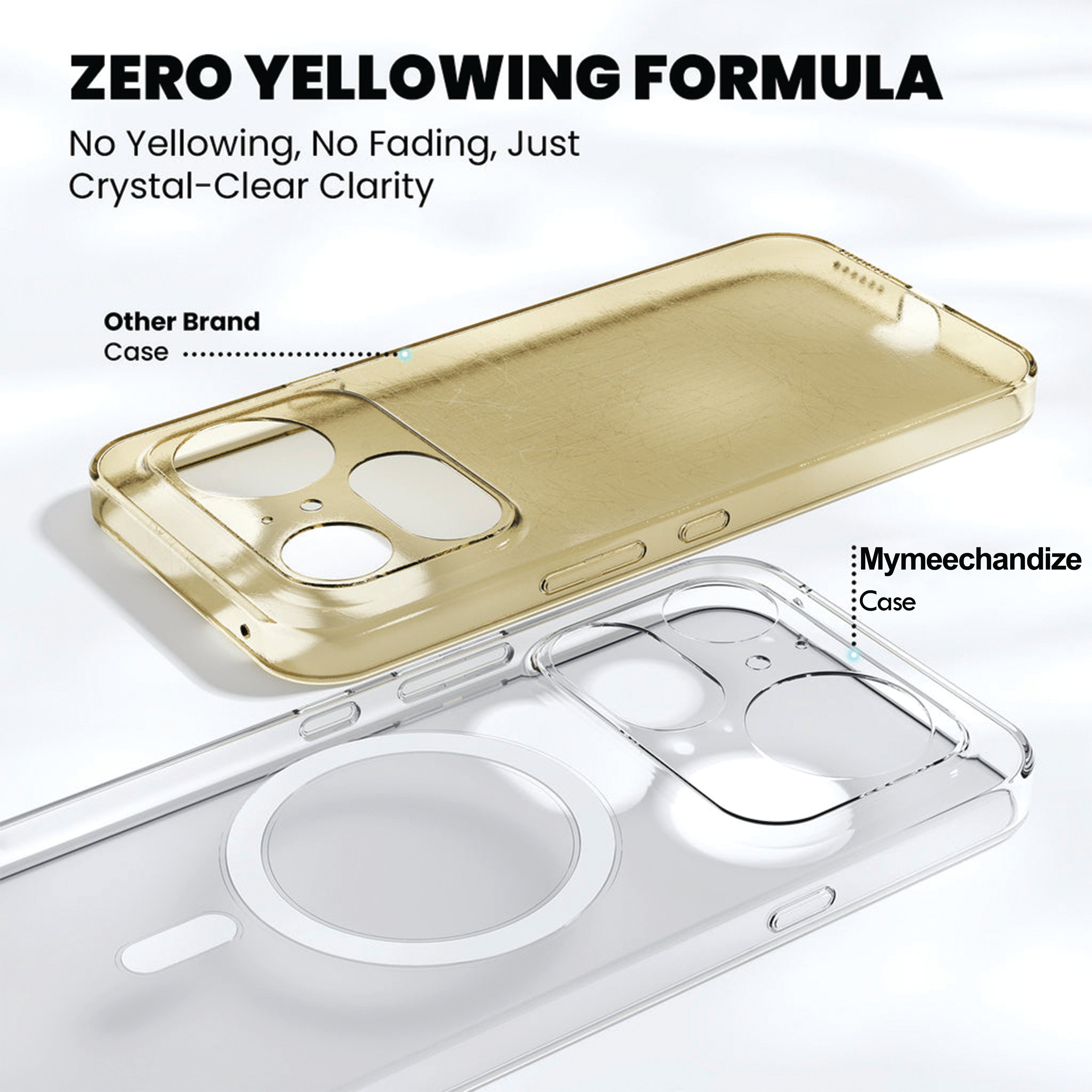 Anti Yellow Magsafe Clear Case for Nothing Phone 4A Pro