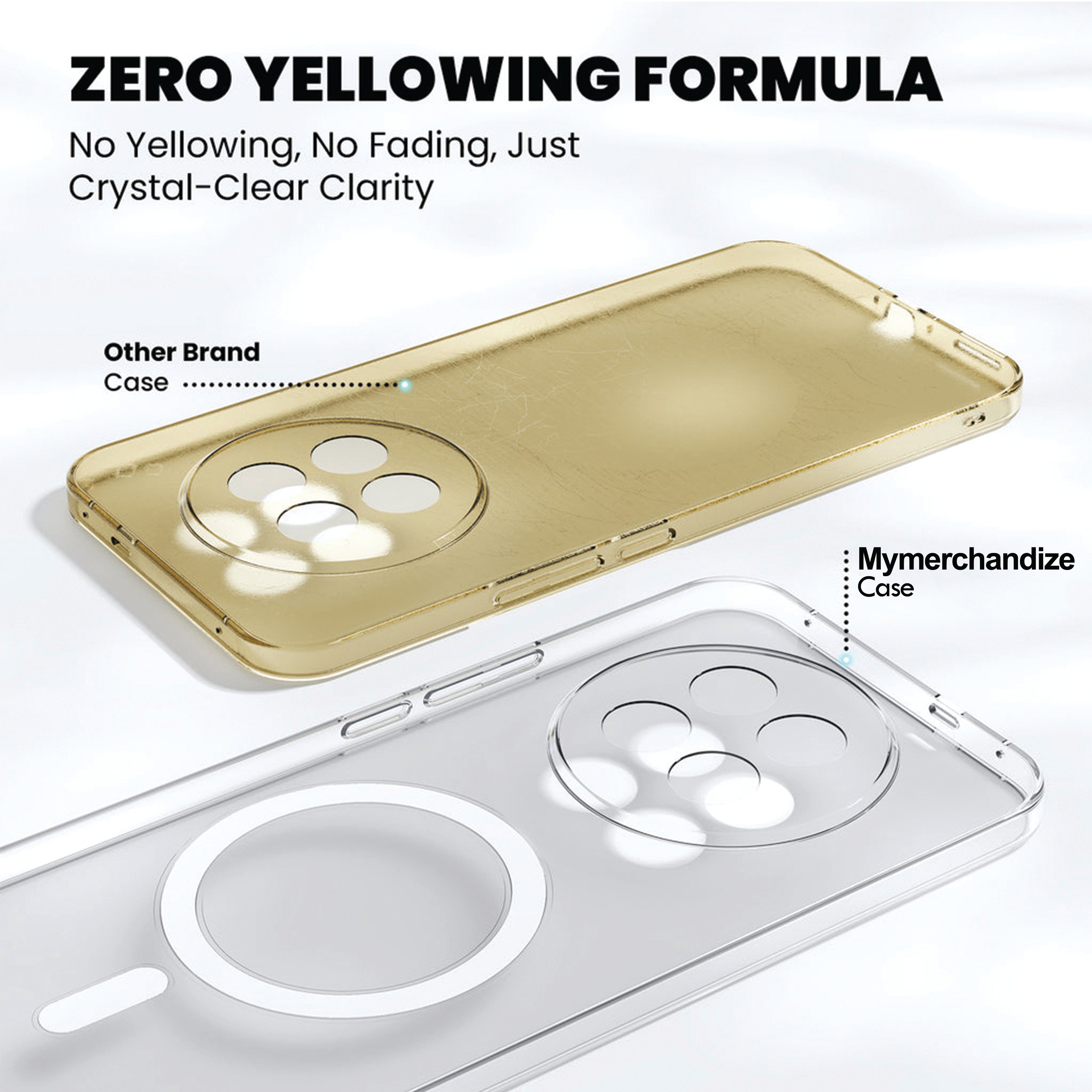 Anti Yellow Magsafe Clear Case for Oppo F29 5G
