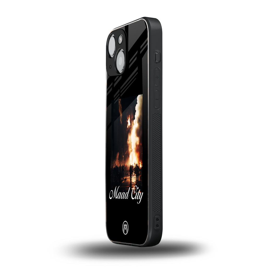 maad city back phone cover | glass case for iphone 13 mini